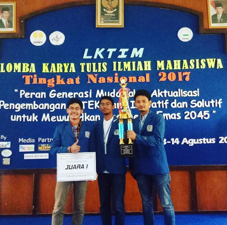 1st Winner of National Research Paper Competition at Unnes 2017 - issued by UNNES (Semarang National University)
